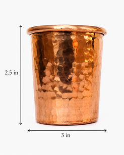 Copper Shot Glass Tumbler Set of 2