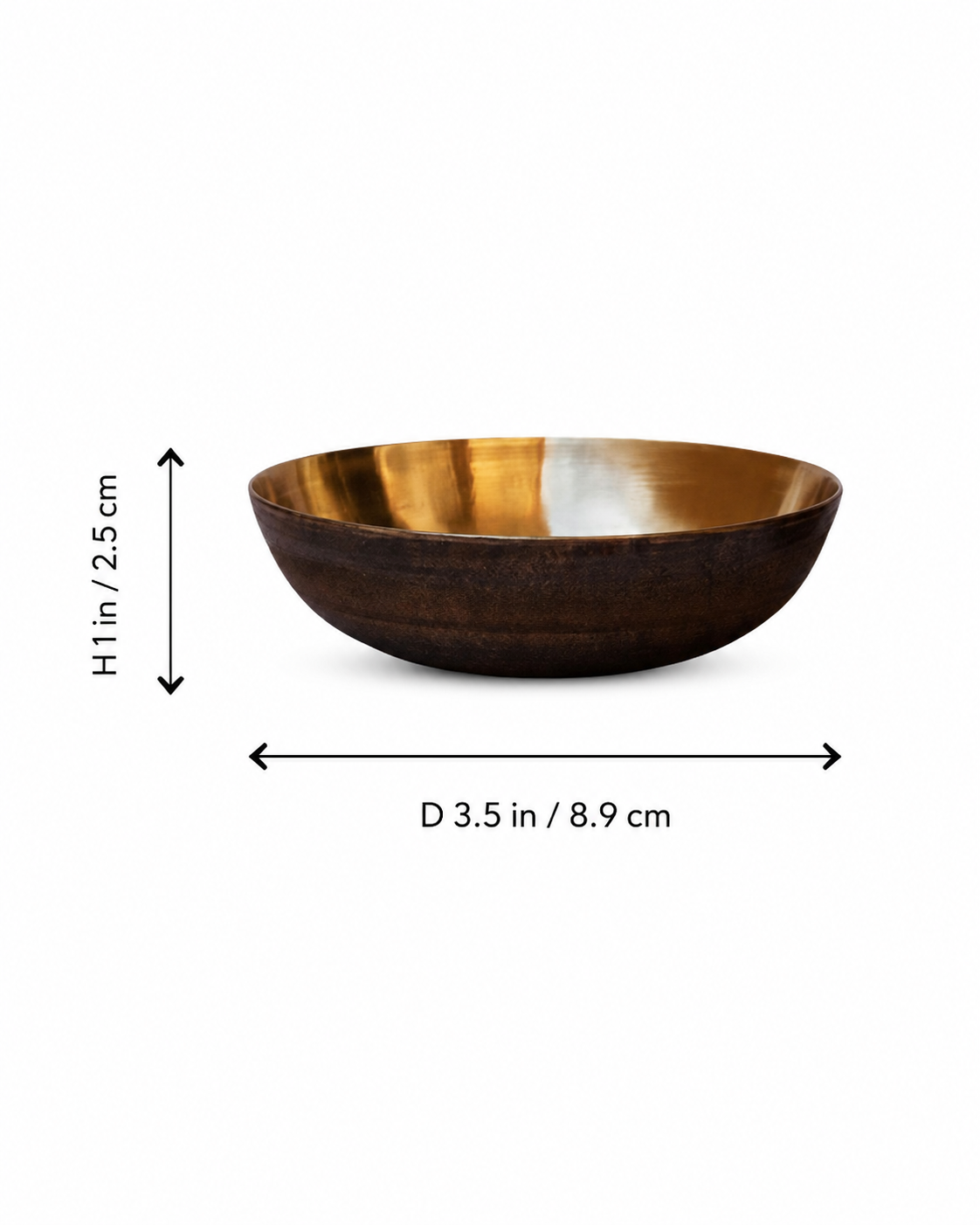 Bronze Dessert Nut Bowl Set of 2, 100ML