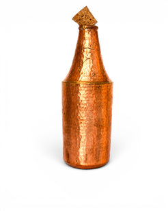 Copper Bottle With Brass Knob