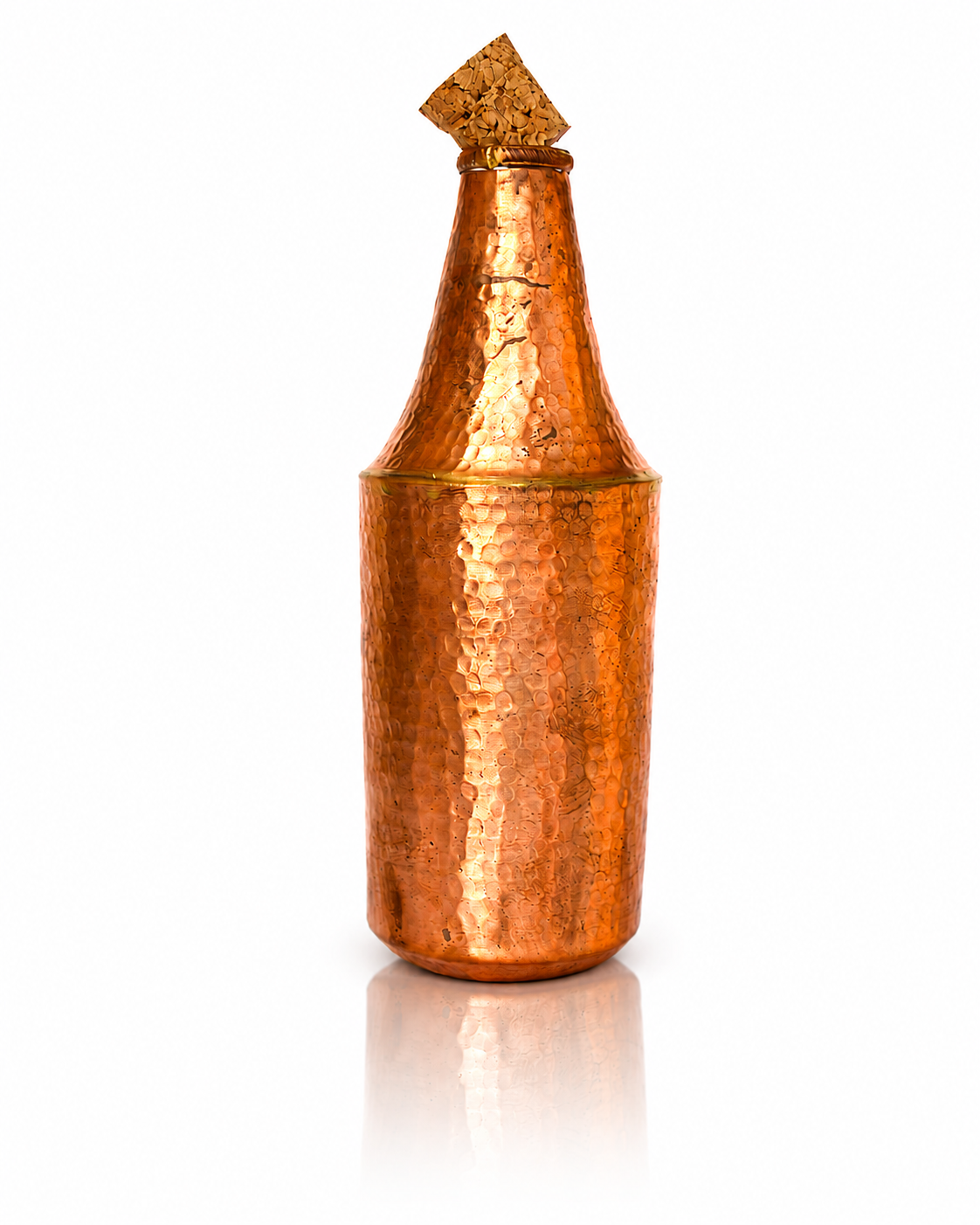Copper Water Bottle with Cork