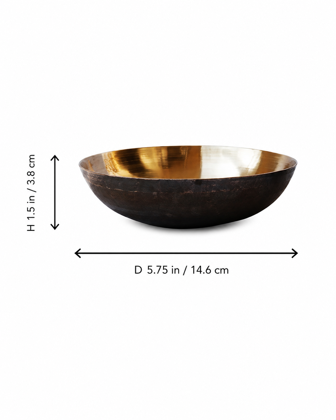 Bronze Soup Dry Fruit Bowl Set of 2, 350 ML