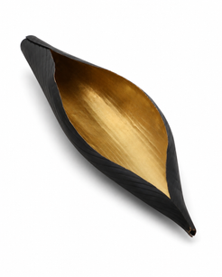 Handcrafted Brass Large Banana Leaf Centerpiece