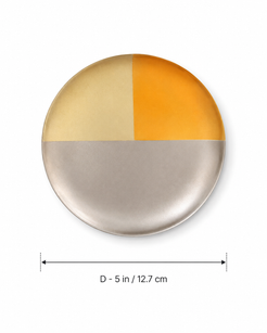 Brass Tricolor Decorative Plate