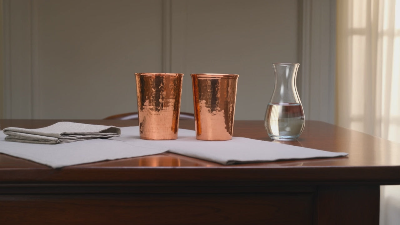 Copper Tumbler Glass Set of 2